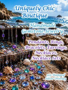 Handmade Gemstone Jewelry, Pendants, Rings, Bracelets, Necklaces, Free Gifts!